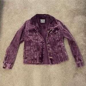 Natural Reflections Purple Corduroy Jacket